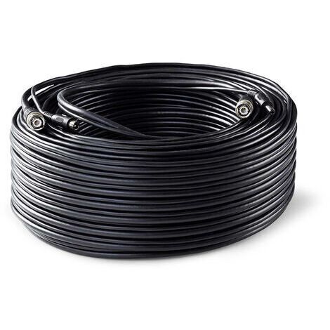 Cctv camera cable bnc dc 500 m round pvc black gift box (1/5)