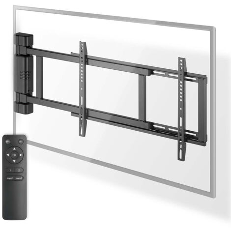 Motorised tv wall mount 32 - 75 - maximum supported screen weight 50 kg rotatable minimum wall distance 56 mm remote controlled abs steel black 83961928 83961928 83961928 83961928 83961928 (1/5)