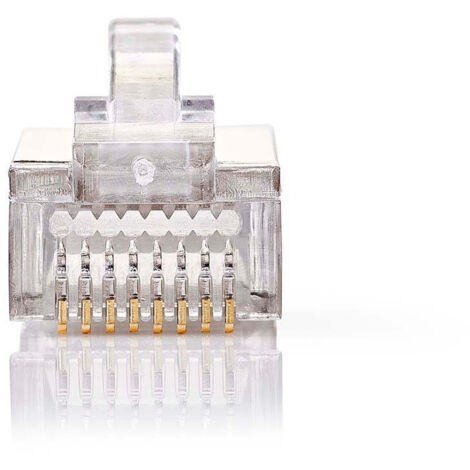 Stranded Stp Rj45 connector male stranded stp cat5 straight gold plated 10 pieces ...