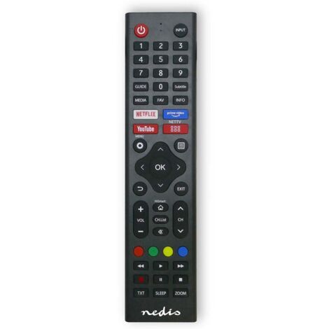 Replacement remote control fits hi sense preprogrammed 1 unit amazon prime disney button netflix button rakuten tv button infrared black 83961640 83961640 83961640 83961640 83961640 (1/3)