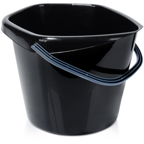 Secchio di plastica nero 14 l (1/5)