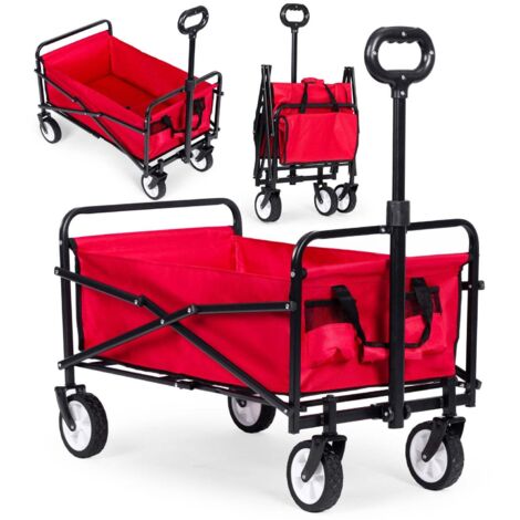 Carrello Pieghevole FLEXIHAUL Fuoristrada – Carrello Da Spiaggia, Giardino E Spesa – Telaio In Acciaio Portata 80kg – Borsa In Poliestere 600D