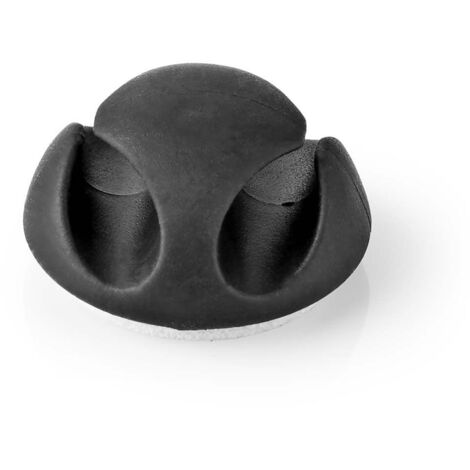 Gestione dei cavi morsetto per cavi click and go 6 pz numero di slot 2 dischi spessore massimo del cavo 53 mm tpe nero (1/5)
