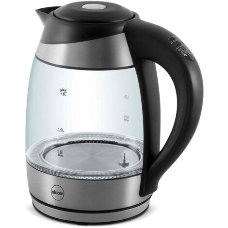 T24 Bollitore in acciaio inox, 1,7 l, con 7 livelli di temperatura, display LCD da 2200 W, filtro a calcare, bollitore con regolazione della temperatura e funzione di cottura a pressione (Space