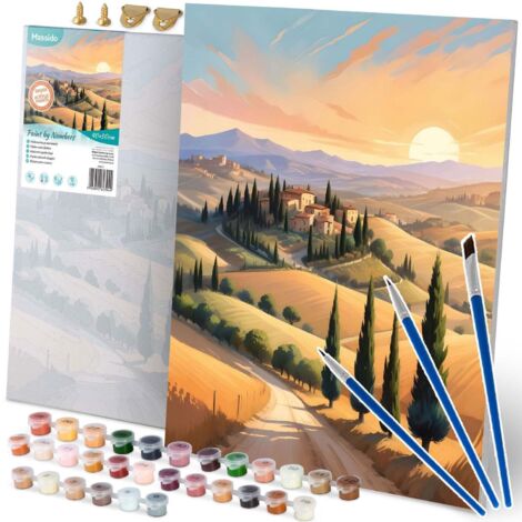 Schipper Pittura Ad Olio Con Numeri: Giardini Paradisiaci, 40x50 Cm – Set Master Class Da 14 Anni