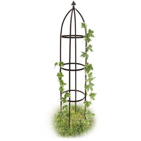 Garden Traliccio In Metallo 149,9x54,9 Cm – Nero, Antiruggine, Design Unico, Per Rose, Edera E Piante Rampicanti, Supporto Da Giardino