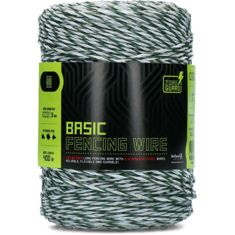 Nastro Elettrificato Per Animali Filo Per Recinzione Pascolo Elettrica 500 M - Trefolo Giallo/arancione, ZGM, Per Animali, Resistente Recinzione Elettrica 500 M