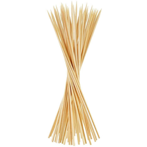 Bekecidi Bastoncini da cocktail in bambù, 100 plettri in bambù, con anello ad anello, bastoncini di frutta, stuzzicadenti in bambù, bastoni per antipasti, panini, bevande, cibo, feste, 12 cm (rosso