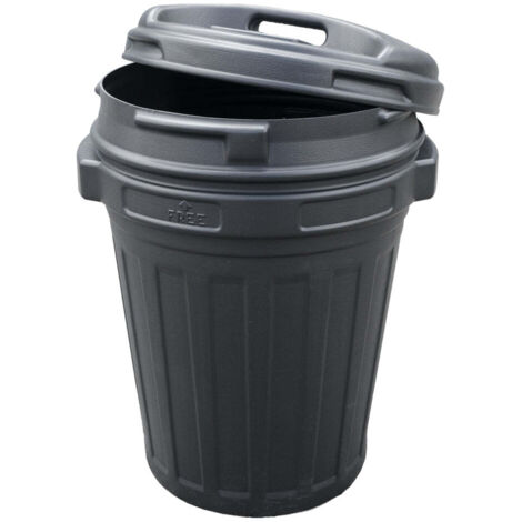 10 Secchi In Plastica Con Coperchio 21,1 L – Nero/PP – Adatti Per Alimenti E Uso Domestico - 2