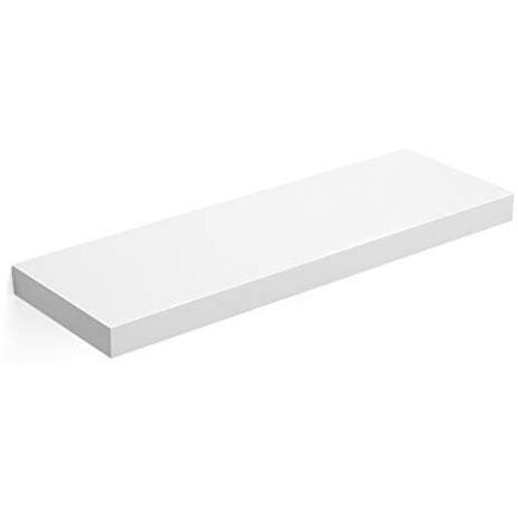 Mensola da muro moderna bianca - 60 cm, può contenere 10-15 kg