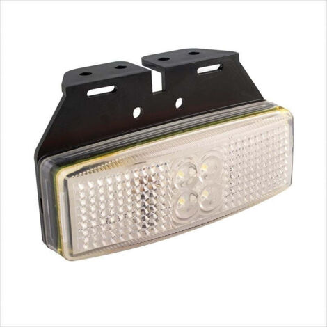 Luce Di Posizione Anteriore A LED 12V/24V Per Camion, Auto, Rimorchi E Roulotte – Omologata E9, 3 LED Bianchi - 2