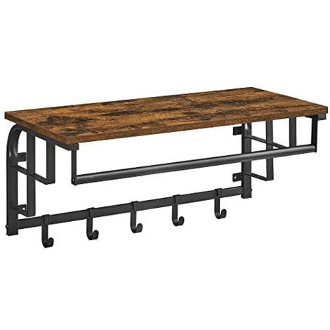 Appendiabiti da parete in Legno 49xh139 cm Modern Flowers Red decoro