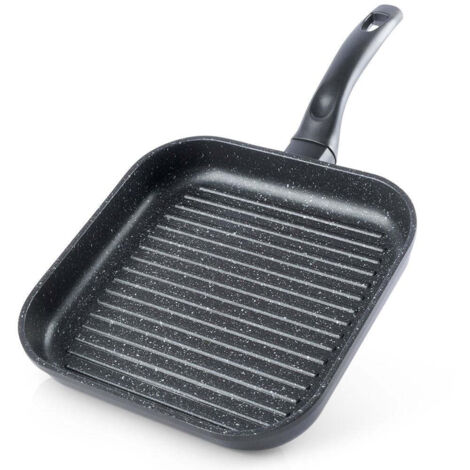 Bistecchiera Antiaderente Ballarini Rialto Ø 28 Cm – Alluminio Forgiato, Scanalature E Rivestimento Keravis, Compatibile Con Tutti I Piani (escluso Induzione)