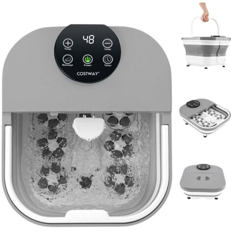 Pediluvio pieghevole pediluvio con doccia timer da 60 minuti e 30 palline per massaggio shiatsu temperatura 35 48c riscaldamento (1/5)