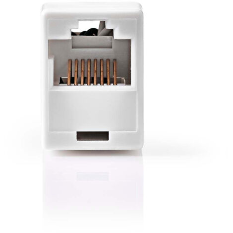 Connettore di rete cat5e non protetto rj45 femmina rj45 femmina dritto abs scatola (1/3)