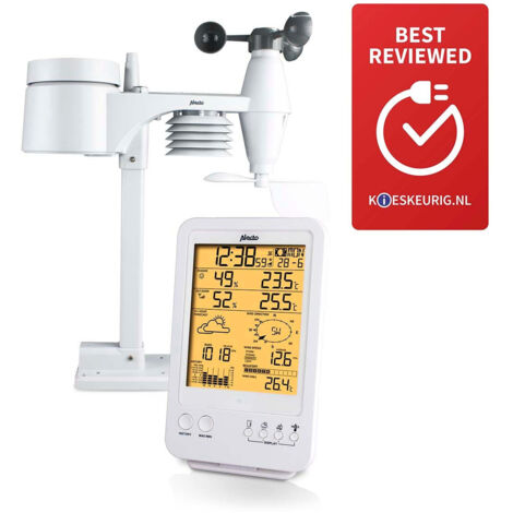 Professional weather station with wireless sensor white (1/5)
