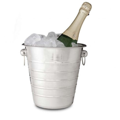 Raffreddatore per champagne in acciaio inox con maniglia (1/4)