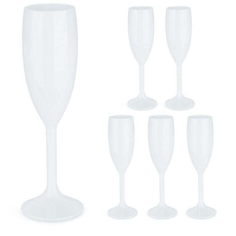 Bicchieri da champagne in plastica set da 6 (1/5)