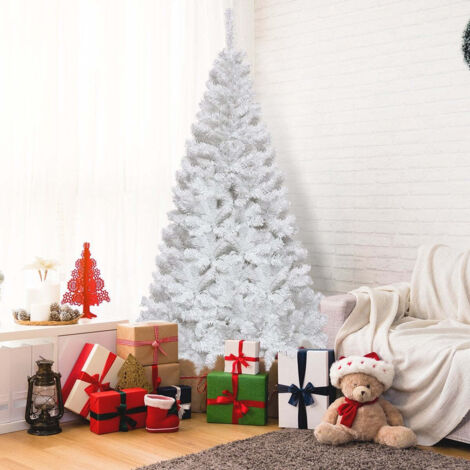 SONGMICS Albero di Natale Artificiale, 180 cm, Rami in PVC, con Supporto in Metallo, Montaggio Rapido, Verde LAT002CZ01