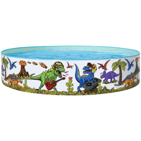 Gonfiabili Per Piscina Per Bambini Dai 2 Ai 6 Anni, Dinosauro Che Nuota 81 X 58 Cm Anello In Gomma Per Piscina Giocattoli Da Piscina Per Bambini Anello Da Nuoto Con Code Per Ragazzi E Ragazze 2