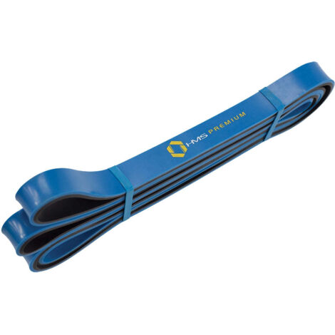Fascia elastica per esercizi, blu/nera, resistenza regolabile (1/5)