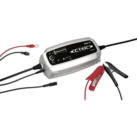 Ctek MXS 10 Caricabatterie Nero e Argento
