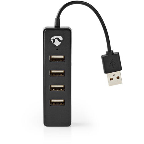Hub USB  USB-A maschio  4x USB A femmina  4 porto(i)  USB 2.0  Alimentato tramite USB (1/5)
