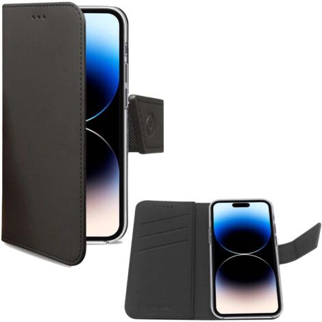 Custodia a portafoglio per iPhone 14 Pro nera (1/5)