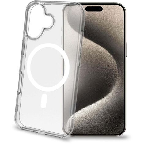 Gelskin mag Cover in TPU compatibile MagSafe iPhone 16 Trasparente (1/4)