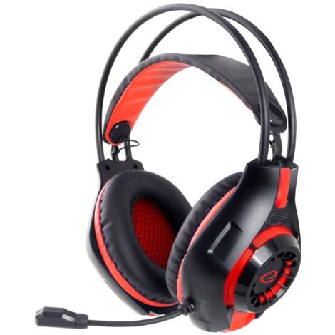 Cuffie da gioco Esperanza con microfono Deathsrtike Rosso (1/3)