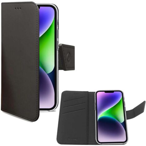 Custodia a portafoglio per iPhone 14 Plus Nera (1/5)