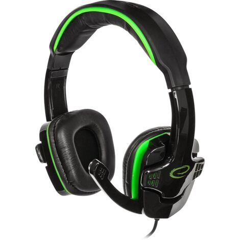 Cuffie stereo Esperanza con microfono per giocatori Raven Green (1/5)