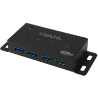 Hub USB 3.0 a 4 Porte con Velocit� di 5000 Mbit/s, Design Grigio, Modello LogiLink UA0149