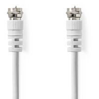 Satellite antenna cable f male f male nickel plated 75 ohm double shielded 150 m round pvc white label 83960330 83960330 83960330 83960330 83960330