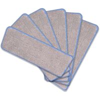 Cenocco CC-MOPM6:Set di 6 Cuscinetti di Ricambio Lavabili in Microfibra per Mop