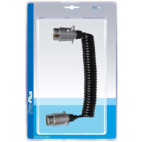Cavo a spirale 35 m con 2x connettori metallici a 7 pin in blister