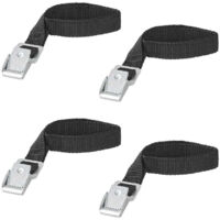 Cinghie di ancoraggio con fibbia in metallo 18mm 40cm - set di 4 pezzi