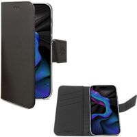 Custodia a portafoglio Wally per iPhone 15 nera