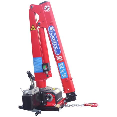 Mini grue manuelle antidéflagrante ATEX 200 kg – Installation facile sur véhicules légers – Rotation 360° – Pompe manuelle