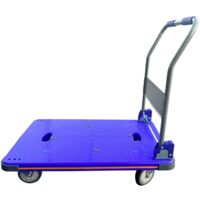 Chariot porte-bagages pliable, charge maximale 300 kg, antidérapant, pour la manipulation et le transport de marchandises, avec roues silencieuses et plateau super spacieux
