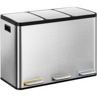 Poubelle Cuisine,Poubelle Tri Selectif 3, Poubelles avec Pédales