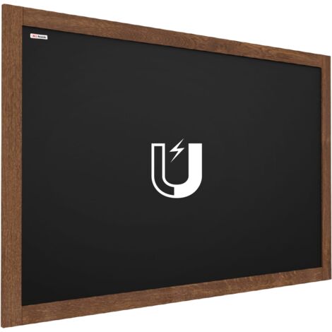 Tableau Blanc Magnétique Navaris 90x60cm - Double Face Avec Cadre Aluminium 5mm