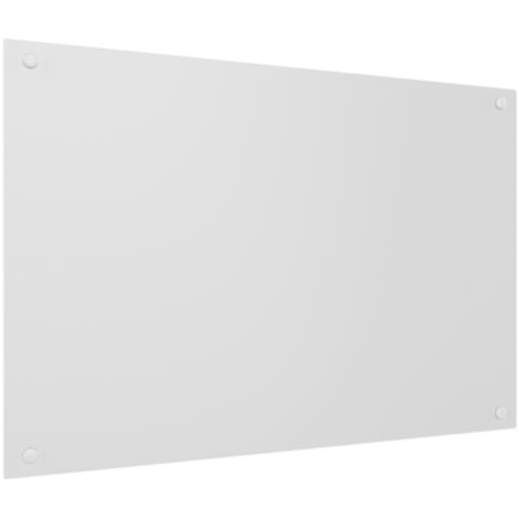Tableau Blanc En Verre CLASSIC WHITE 90x60cm - Magnétique Sans Cadre, Verre Trempé