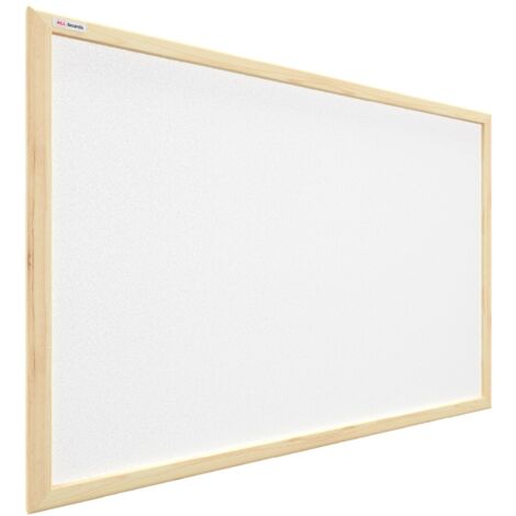 Tableau en Liège Blanc avec Cadre en Bois 60x40cm