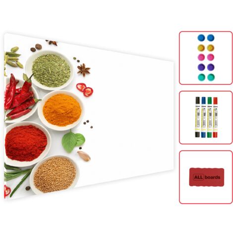 Tableau Blanc Magnétique Avec Cadre En Aluminium Et Plumier 12 Aimants De Couleur,120 X 90 Cm