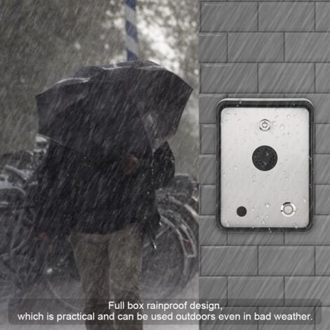 Interphone GSM Audio avec Platine de Rue Étanche - Portier Vidéo pour Famille - Compatible Ouvre-Portes et Systèmes d'Alarme - Appel à Distance
