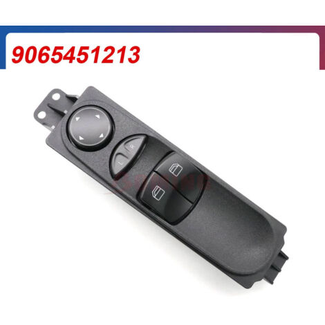 Zoternen – Interrupteur de commande de fenêtre principale pour Mercedes Sprinter W906 – Matériau ABS durable – Remplace l'ancien interrupteur A9065451213