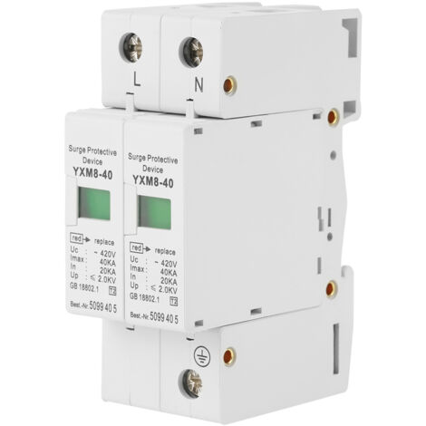 Zoternen Parafoudre 220V 2P 40KA - Protection Contre les Surtensions - Basse Tension
