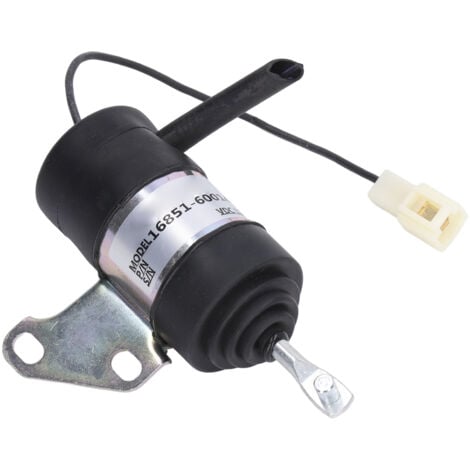 Zoternen Solénoïde d'arrêt de carburant 16851-60014 de remplacement pour Kubota BX2230D RTV900R RTV900T B7410D BX1500D BX1800D