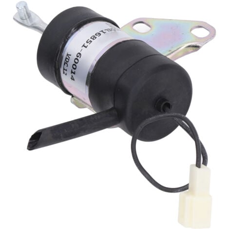 Zoternen Solénoïde d'arrêt de carburant 16851-60014 de remplacement pour Kubota BX2230D RTV900R RTV900T B7410D BX1500D BX1800D